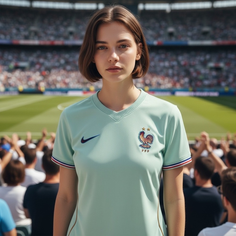 Nike France FFF Womens Away Jersey Mint Green CD0699-100 L/M